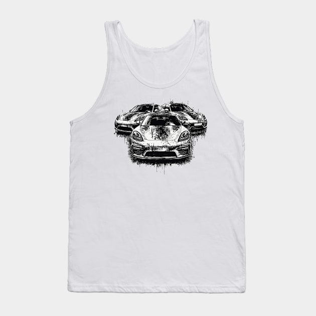 Porsche Panamera Tank Top by Vehicles-Art